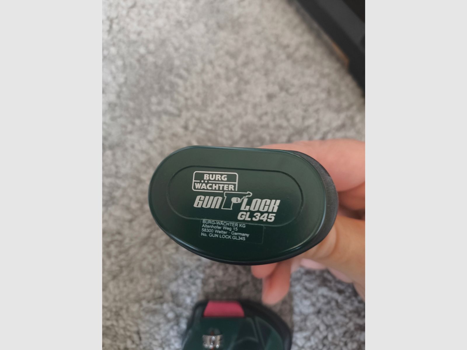 Lucchetto per armi Burg-Wächter con combinazione numerica, Gun Lock GL 345