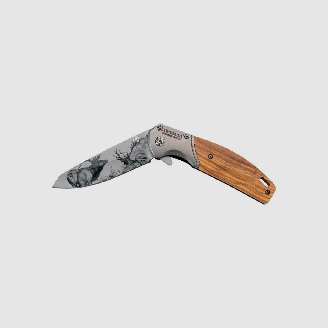 Klappmesser Klinge 11 cm Hirschmotiv Stepland, Bild 1 von 2
