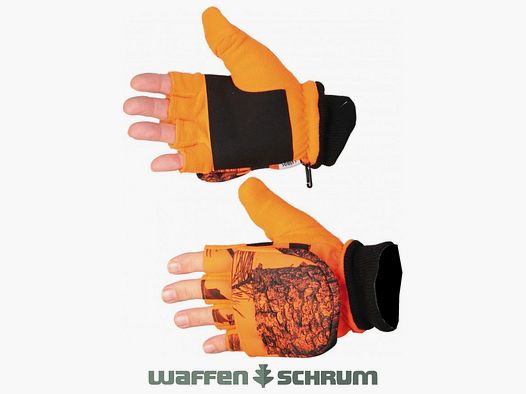 Guantes Somlys Mitones de forro polar Naranja Camuflaje