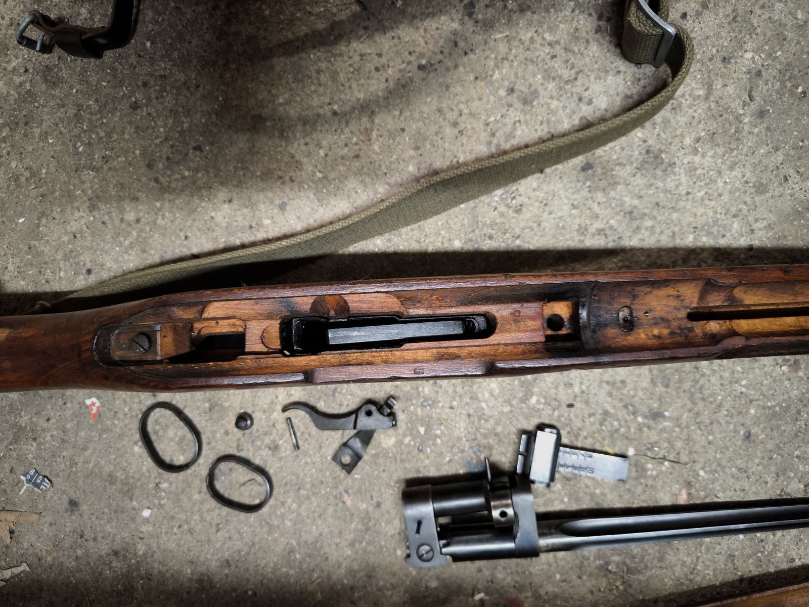 org. Mosin Nagant Schaft und Teile