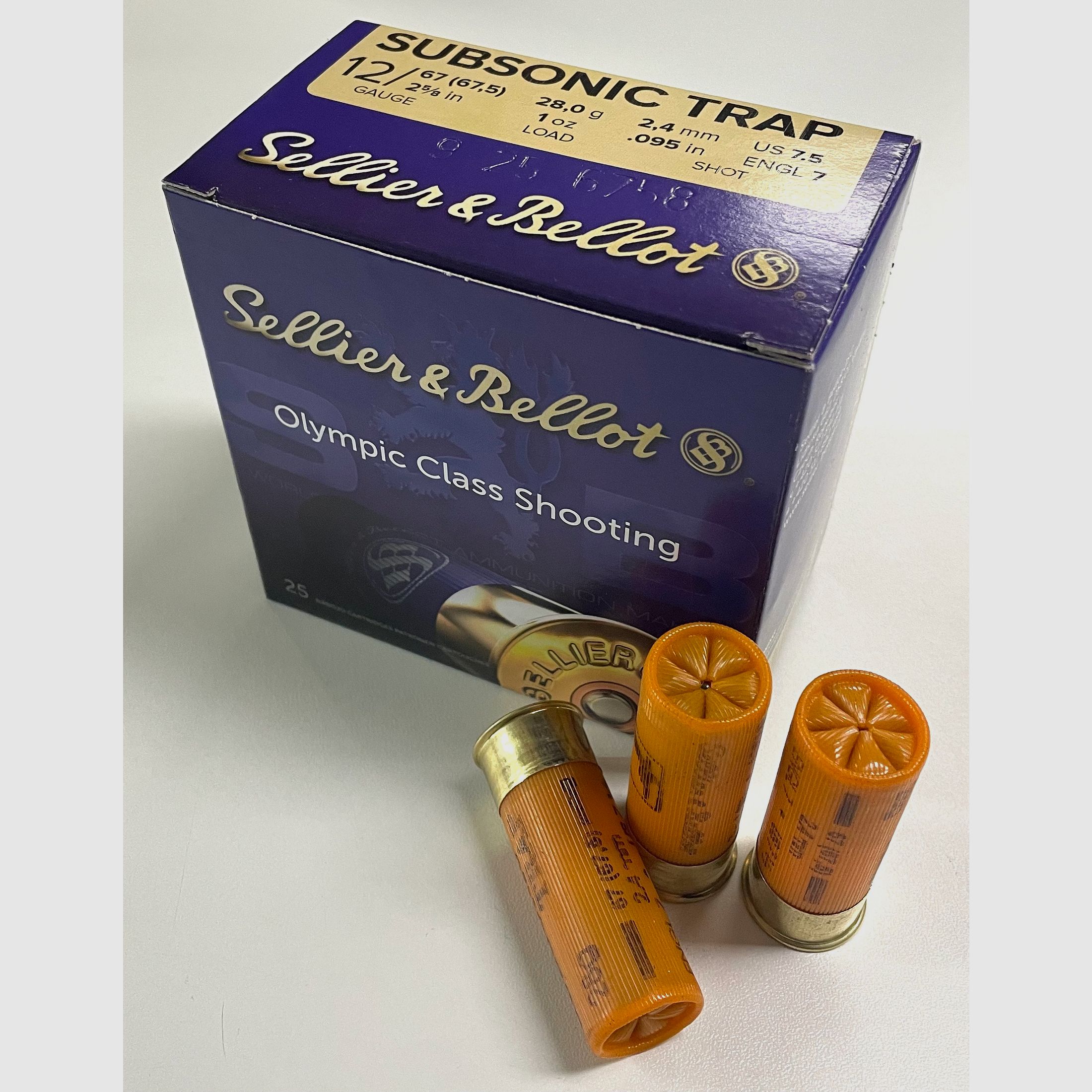 Sellier & Bellot 12/67,5 Subsonic Trap 28 g, 2,4 mm