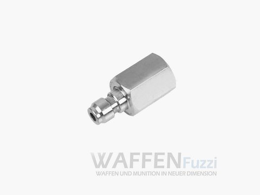 Quick fill adapter counterpart for air guns