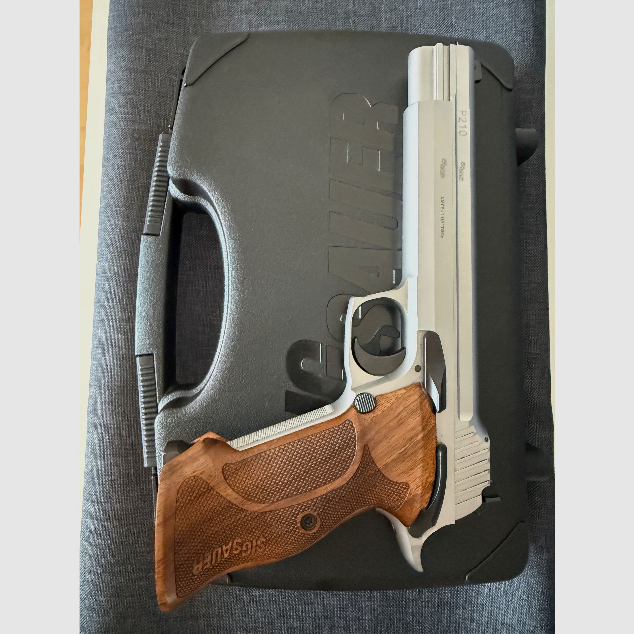 Sig Sauer P210 Super Target 6 Zoll Silber 9mm Luger