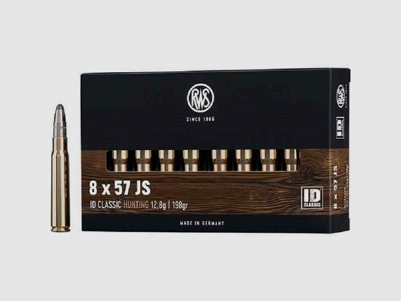 RWS 8x57 JS ID 12,8 g/198 gr. cartouches pour carabine
