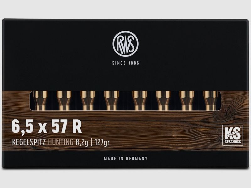 RWS 6.5x57R KS 8,2 g/127 gr. cartouches pour carabine