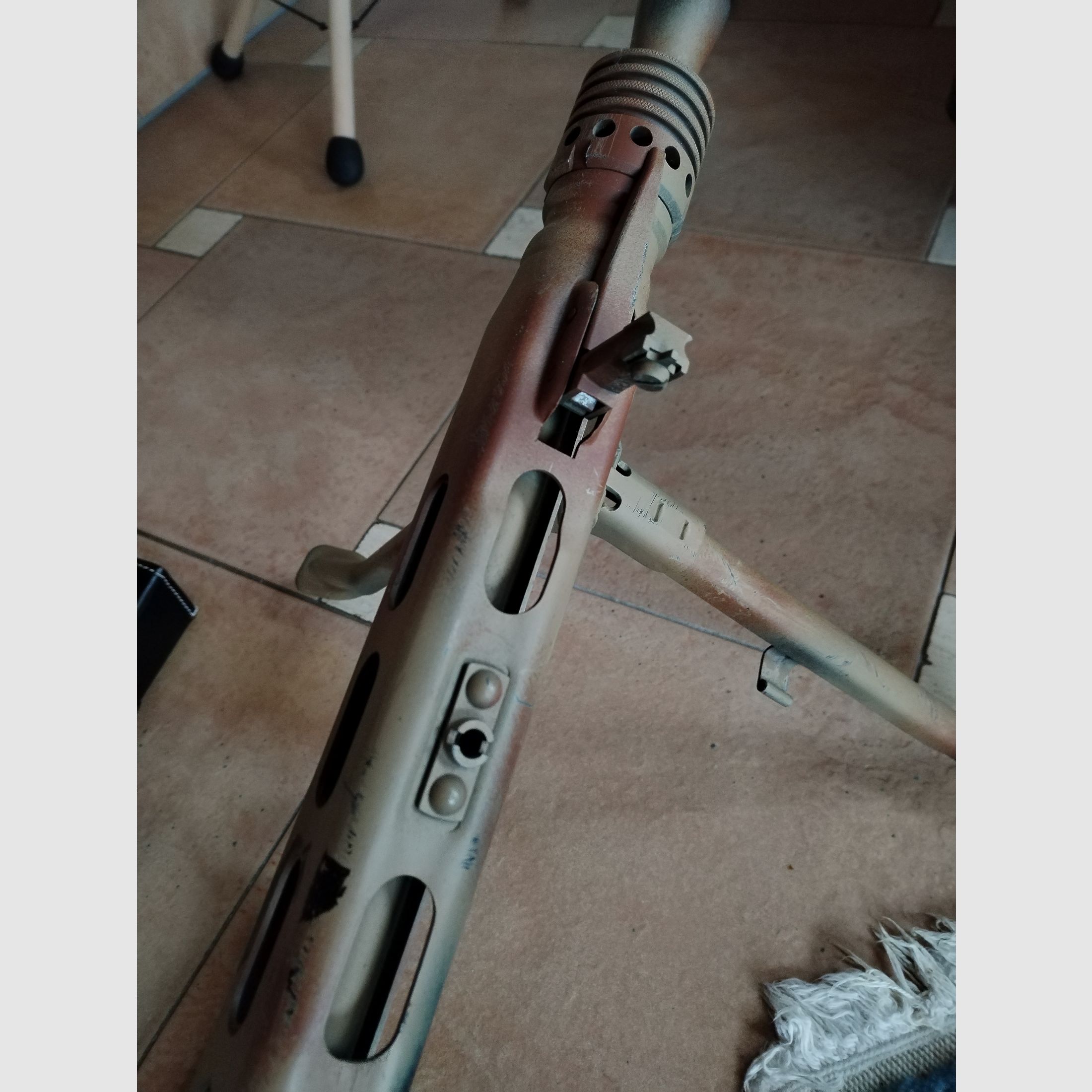 Airsoft MG42 custom Normandy Tarnanstrich AEG WW2