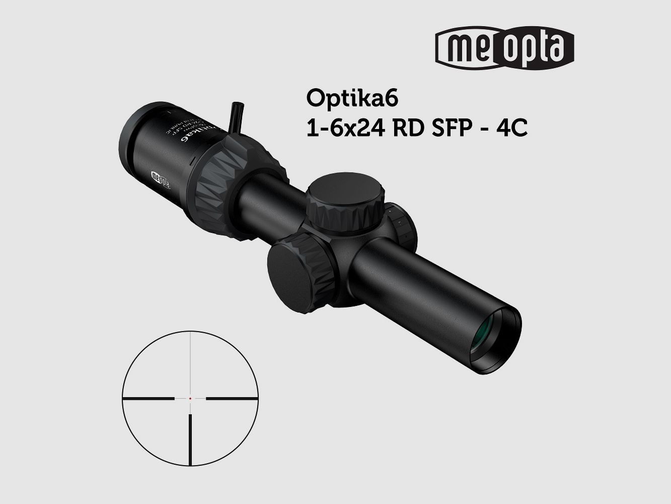 Meopta – Lunette MeoPro Optika6 – 1-6×24 SFP – RD 4C