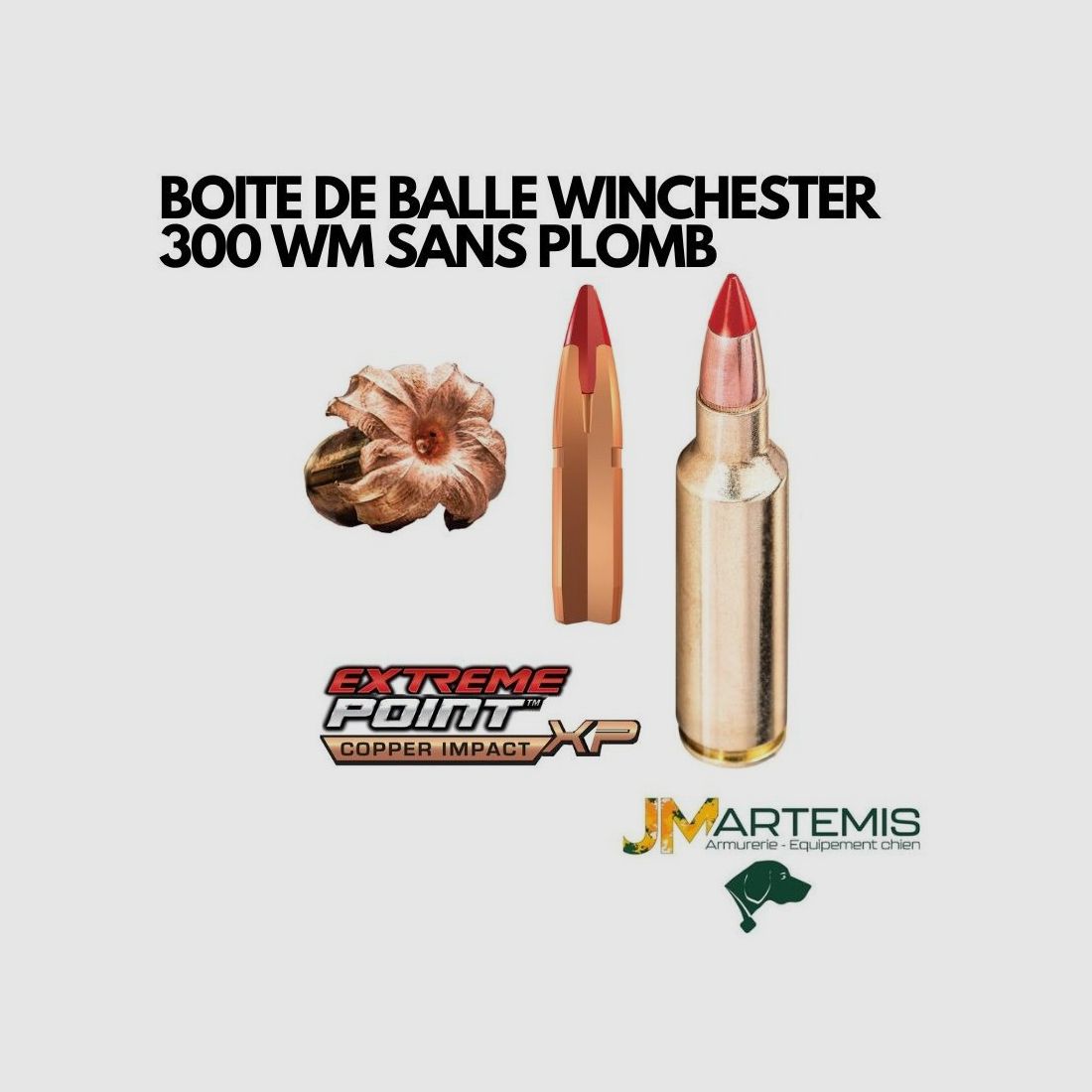 WINCHESTER 300WM EXTREME POINT 150GR COPPER IMPACT (BEZ OŁOWIU), zdjęcie 4 z 4