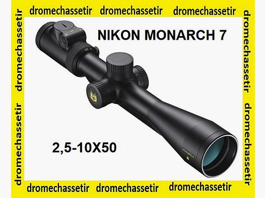 Luneta Nikon, Monarch 7, powiększenie 2,5-10×50, iluminowany krzyż 4A