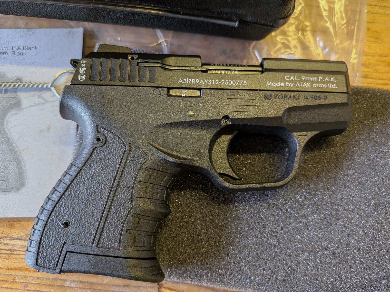 Zoraki 906 Schreckschusspistole 9mm Pak schwarz