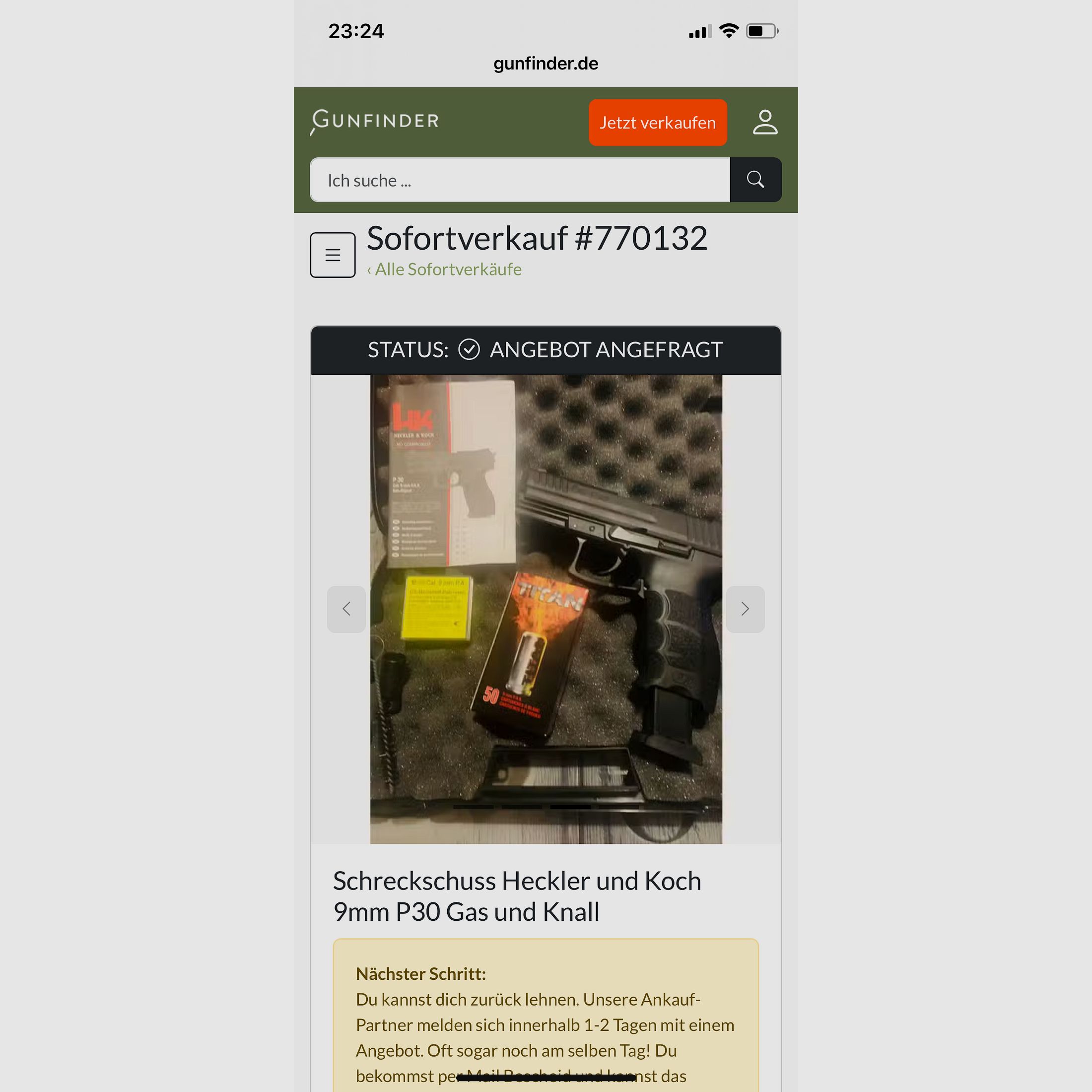 Heckler und Koch 9mm P30 Schreckschuss 