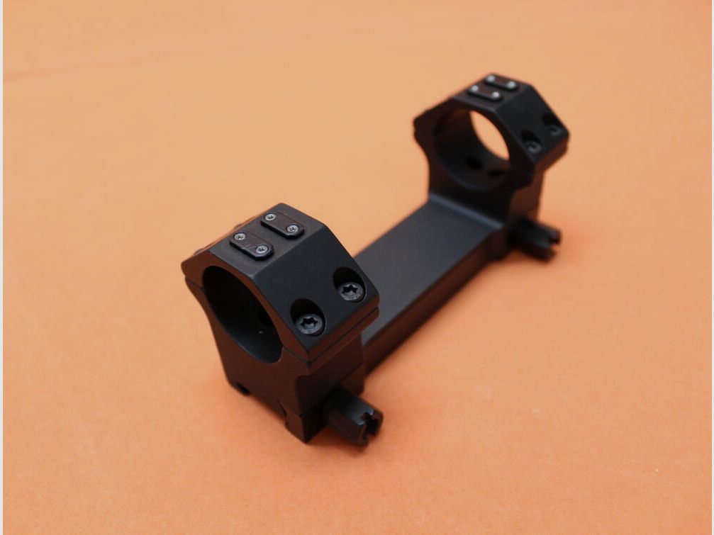 Recknagel Era-Tac Block Mount 30mm (T5013-0020) with Nut, Aluminum Black, Height=20mm for Picatinny Profile