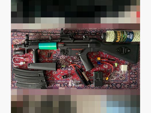 MP5 Airsoft von G&G S-AEG 1,12J inkl. Zubehör