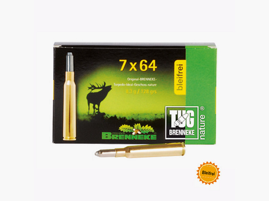 Brenneke 7x64 128GR TUG nature+ 20 cartridges