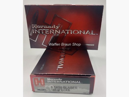 Hornady ECX 8,5 x 55 Blaser 185 gr a"20 Stück