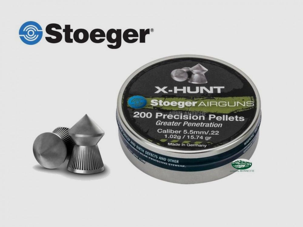BALAS cal. 4,5 STOEGER X-HUNT Bala de Precisión 4,5mm Mayor Penetración 0,56g - 8,64gr