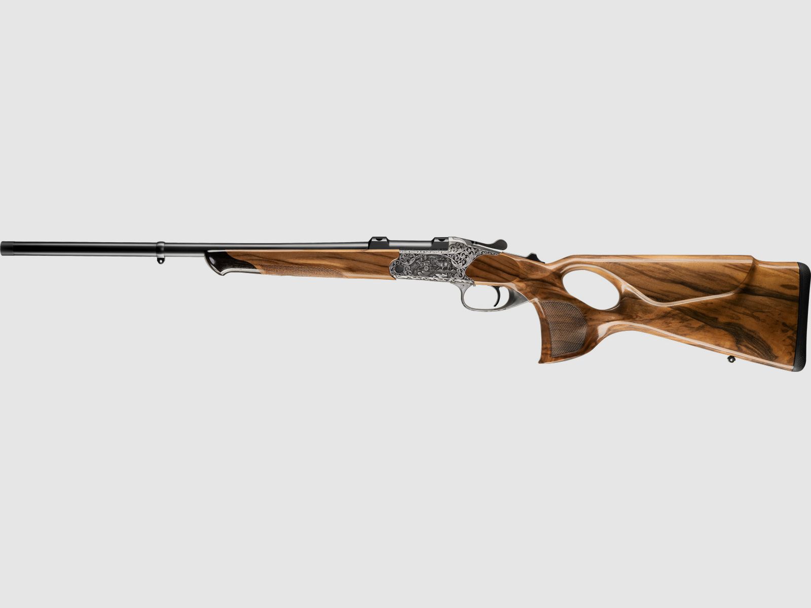 Blaser K95 Success Grand Luxe 6.5mm Creedmoor SHK:6 looplengte 60 cm / M15x1 / zonder vizier Gravure: edelhert & ree, gewicht zonder vizier, met schroefdraad M15x1, 6.5mm Creedmoor, 60 cm, afbeelding 2 van 7