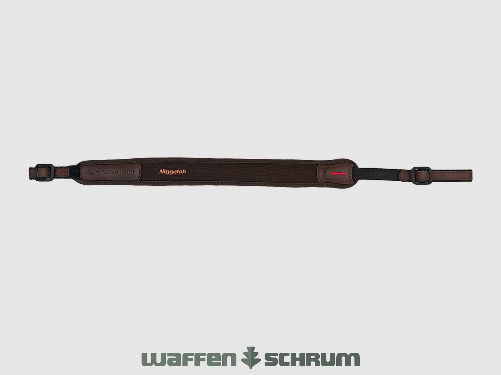 Niggeloh Gewehrriemen Automatic Light Neopren - Leder - Braun