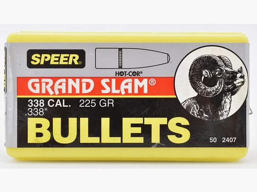 50 Speer Geschosse .338 - 225gr. Grand Slam # 2407