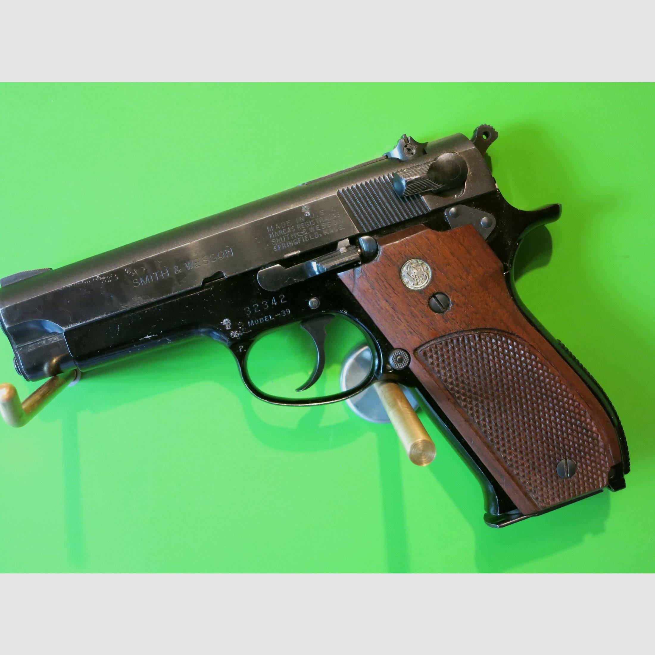 Smith & Wesson Model 39, 9 mm Para -CTG-, 1911er, Sportpistole       #56-