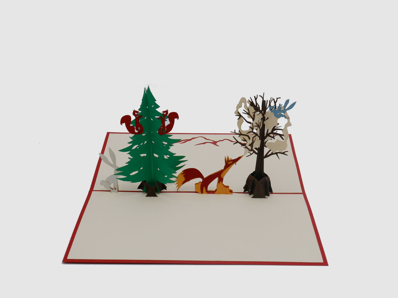 Pop-Up Karte "Winter-Wald"
