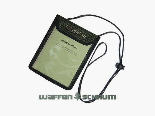 Niggeloh jachtvergunning tas Cordura olijfgroen