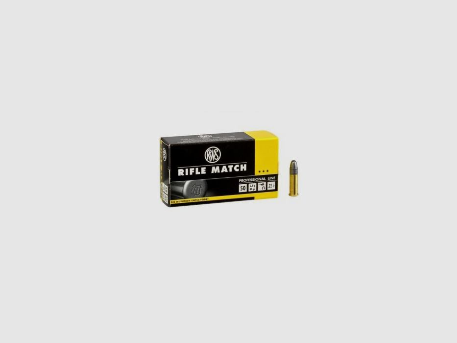 Munition 22LR RWS Gewehr Match 40 gr, Bild 3 von 6