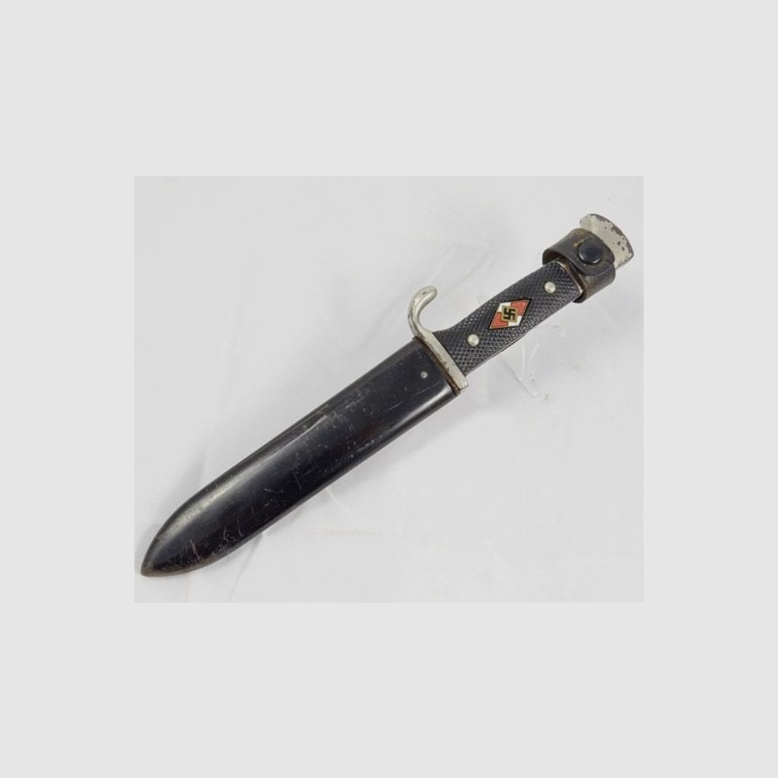 Oryginalny nóż do jazdy HJ z mottem z Wk2 (Horster Solingen)