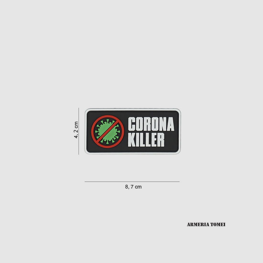 PATCH – 3D PVC CORONA KILLER #8090