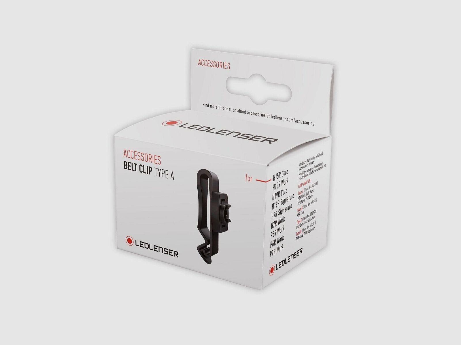 Ledlenser 502253 Belt Clip Type A Gürtel Befestigung für Taschenlampe