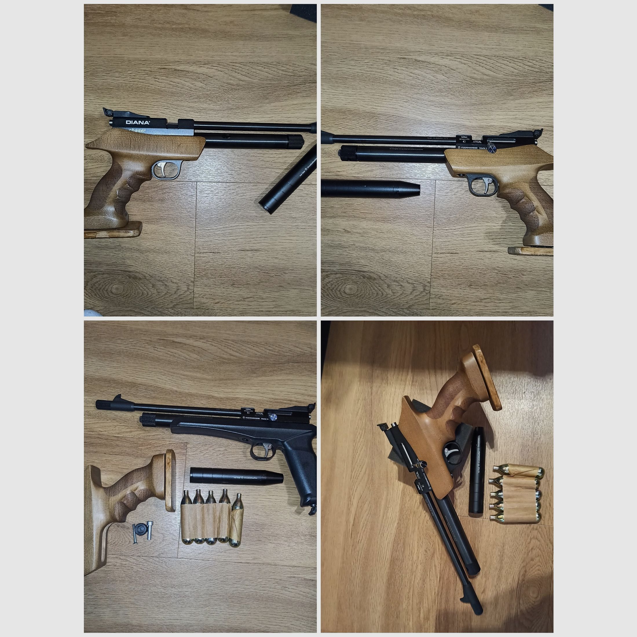 Diana Chaser Rifle Set 4.5mm with a lot of accessories.