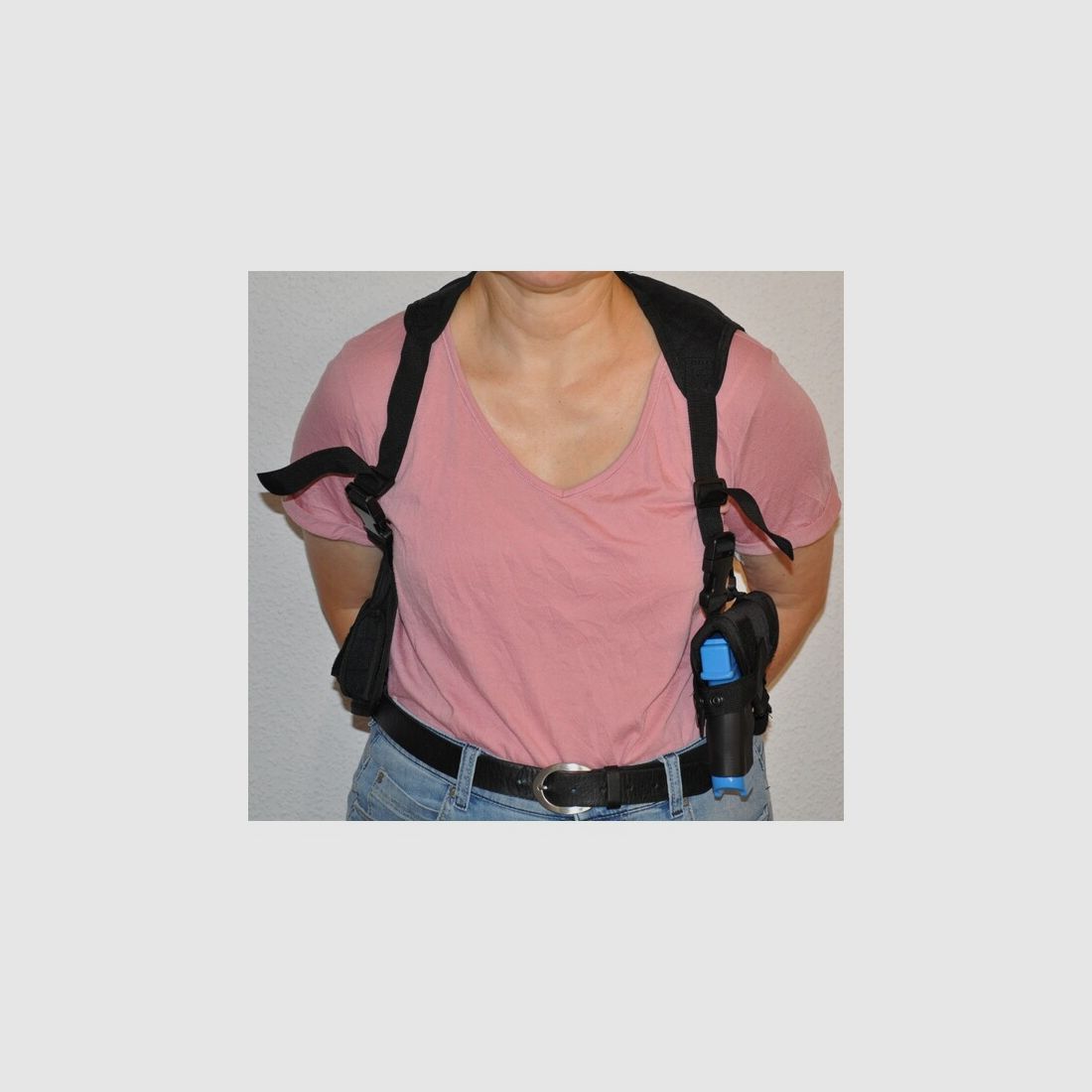 Schulterholster Schwarz für Rechts- und Linkshänder
