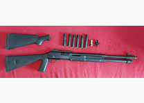 Akkar Karatay TK-355 - pump shotgun with fore-end and accessories