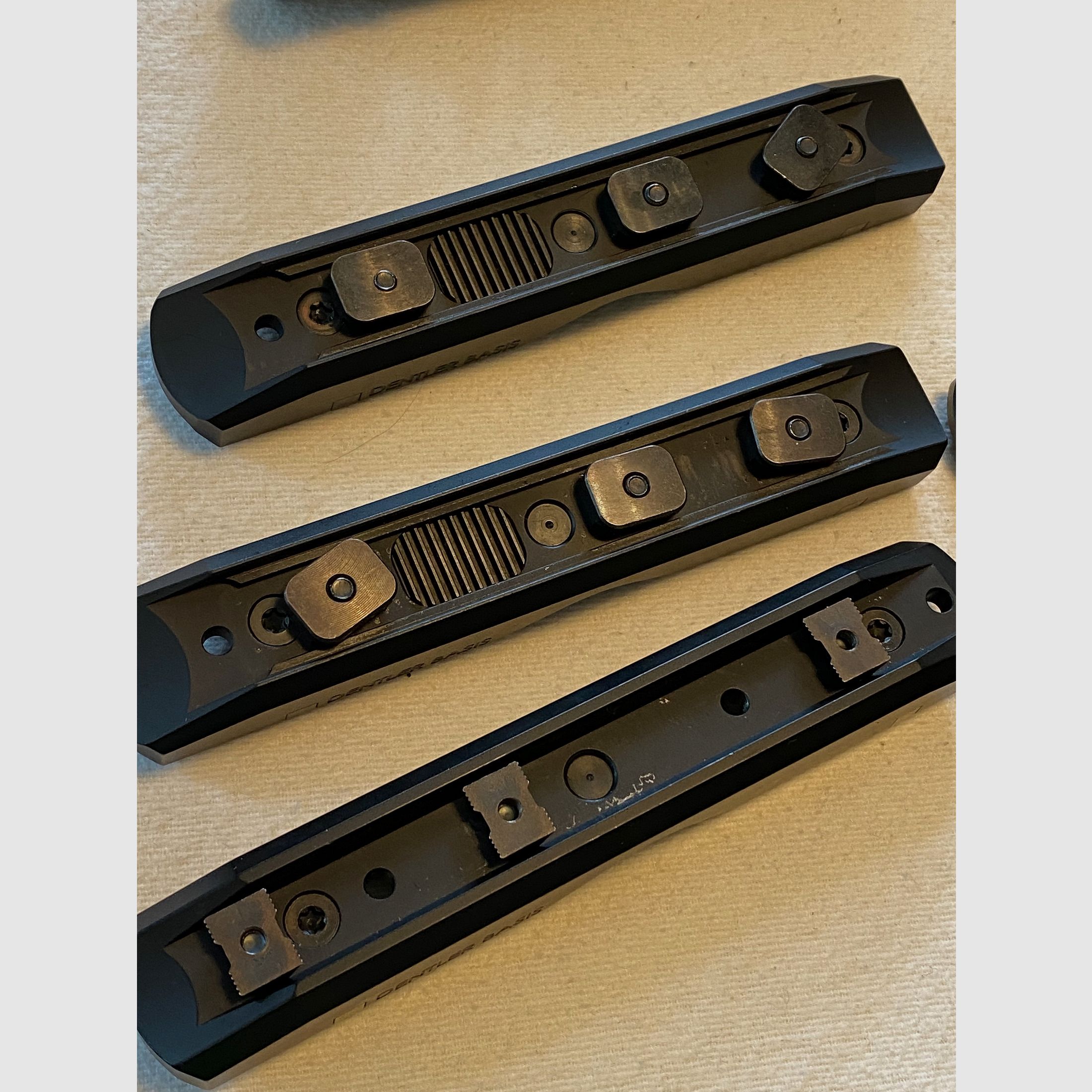 Dentler Montage Grundschiene Montageschiene  Blaser , Zeiss, Blaser R 8, Klemm, Prisma, Montage, etc.