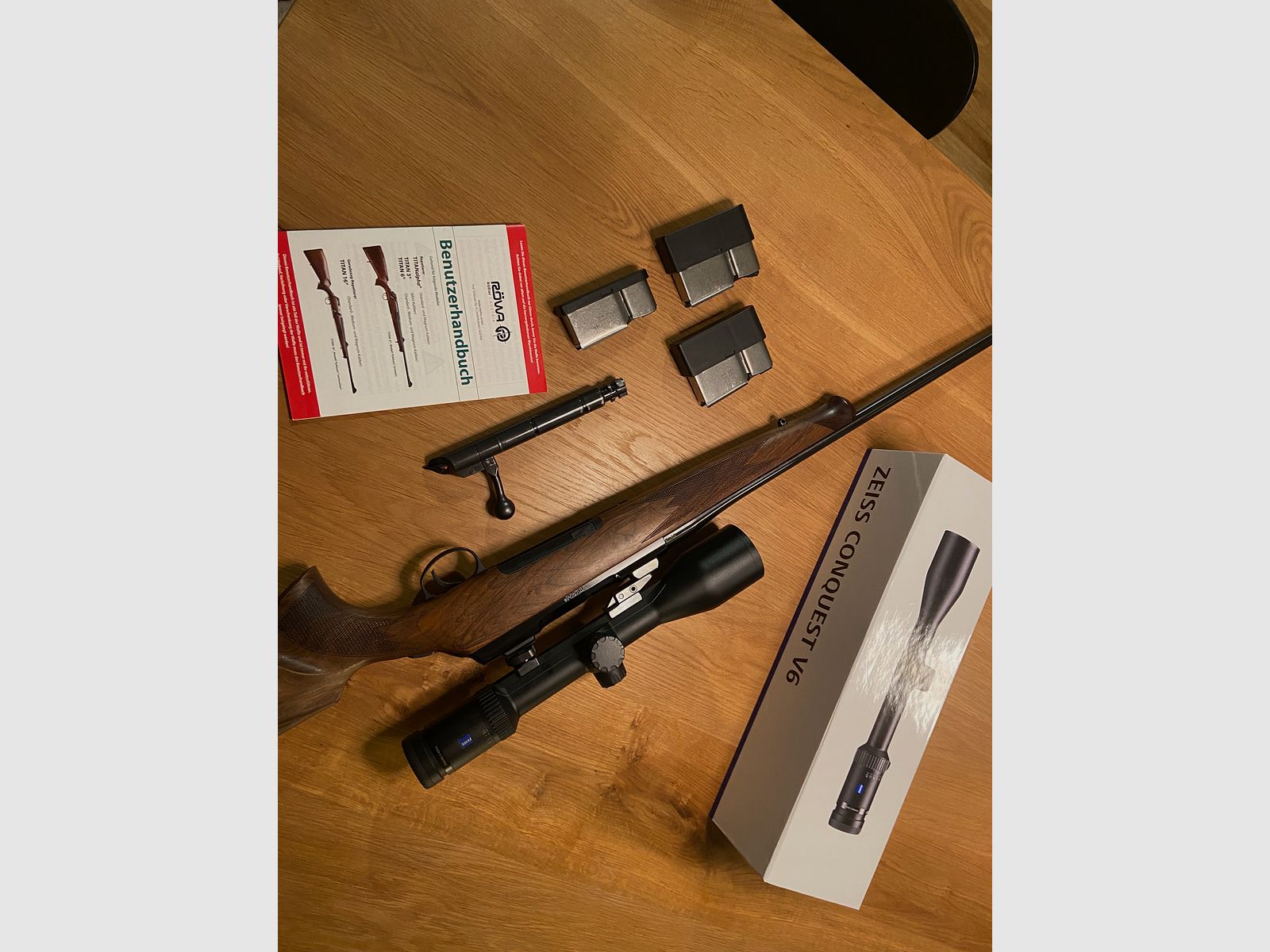 Rößler Titan 6 Répétiteur avec Zeiss V6 2,5-15 x 56 Rösler Titan 6, pas de Mauser, pas de Sauer, pas de Blaser