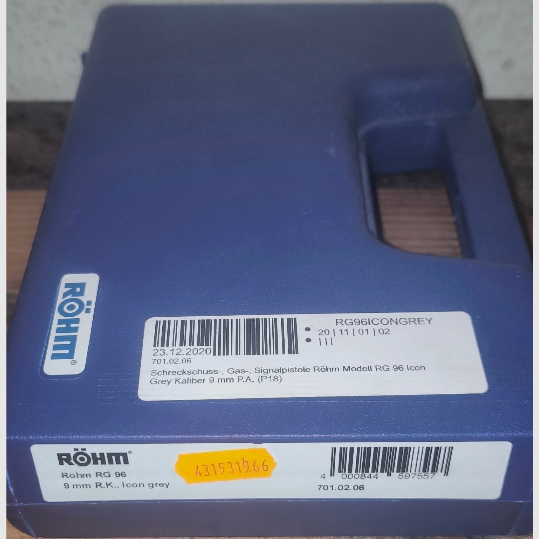 Röhm RG 96-9mmPAK  in der nur noch sehr selten zu bekommen Farbe Icon Grey 