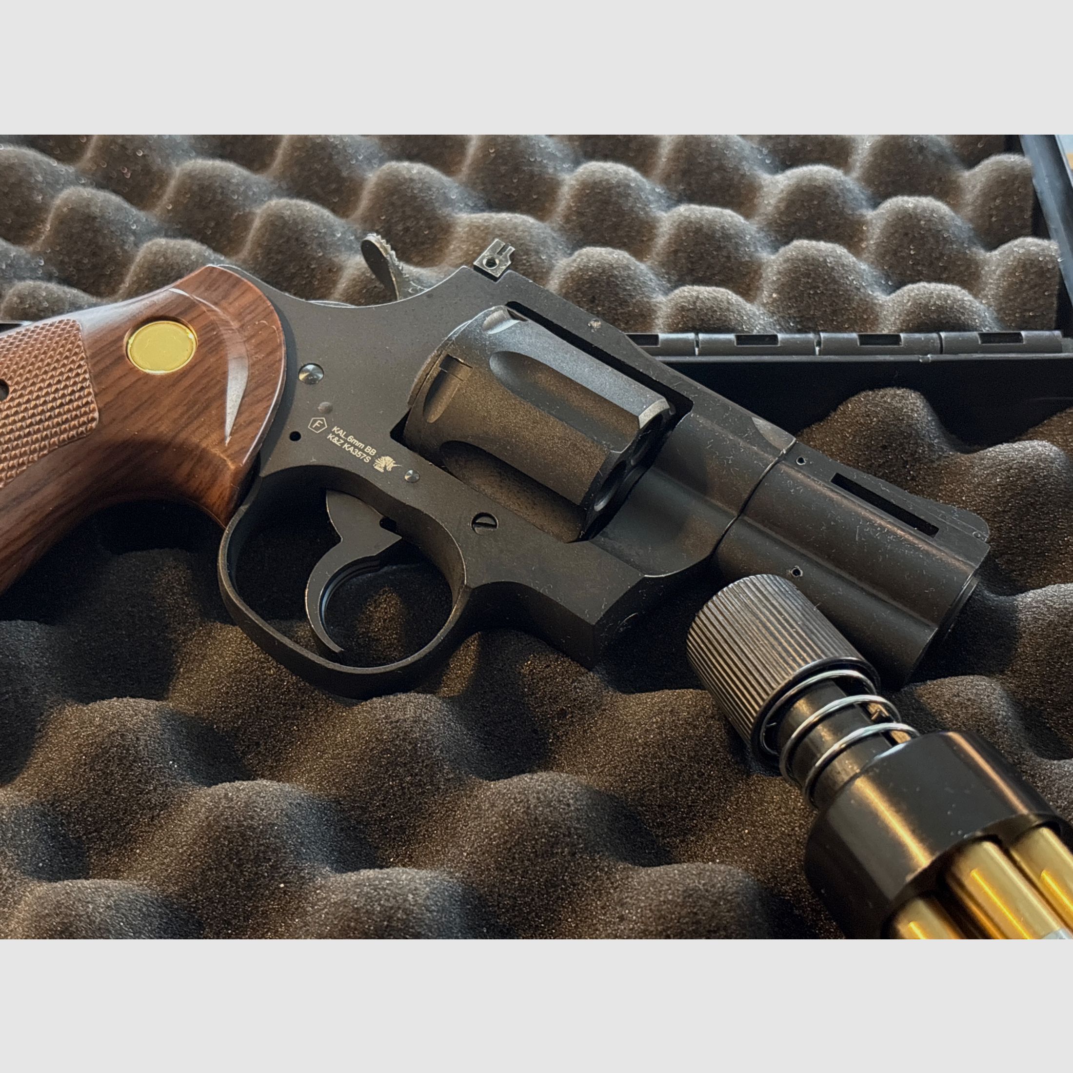 K&Z -  .357 Python - 6 mm BB - Schwarz - Revolvet, Bild 2 von 4