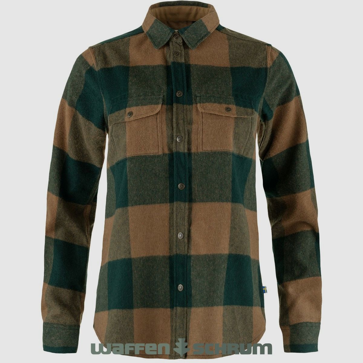 Fjällräven Bluse Canada Deep Forest-Dark Grey