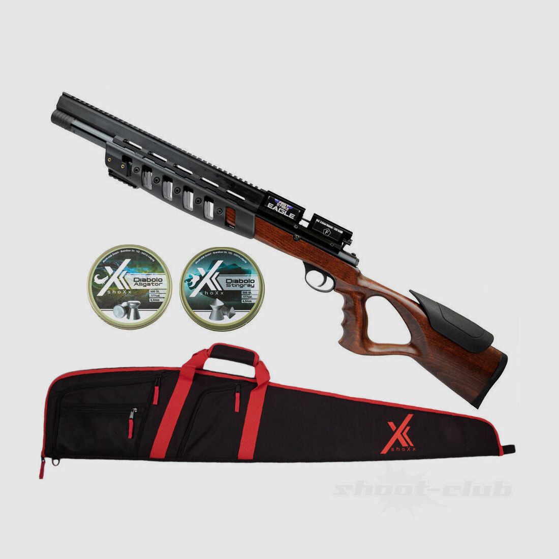 First Strike First Strike Eagle 200bar 4,5mm Diabolo Futteral Set