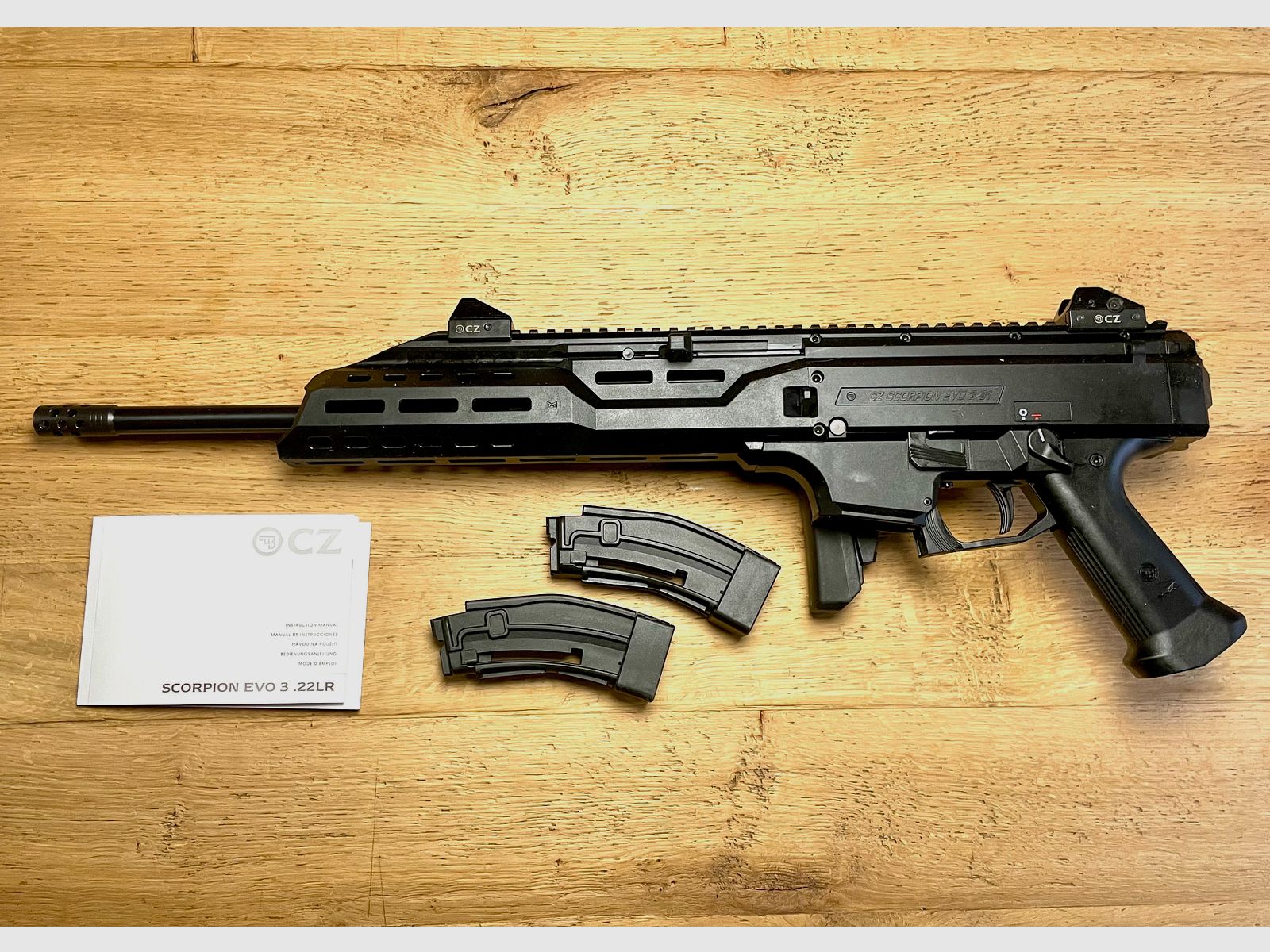 CZ  Scorpion Evo 3 S1 Carbine .22 lfb mit Kompensator