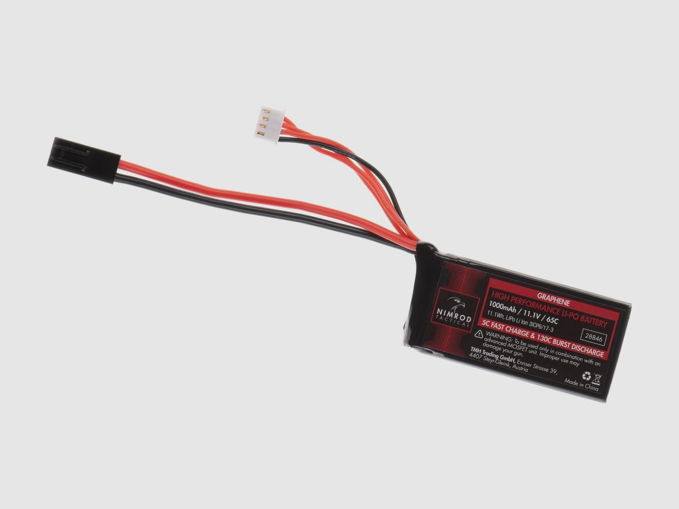 Lipo 11.1V 1000mAh 65C Graphene PEQ Type Mini Tamiya | Nimrod