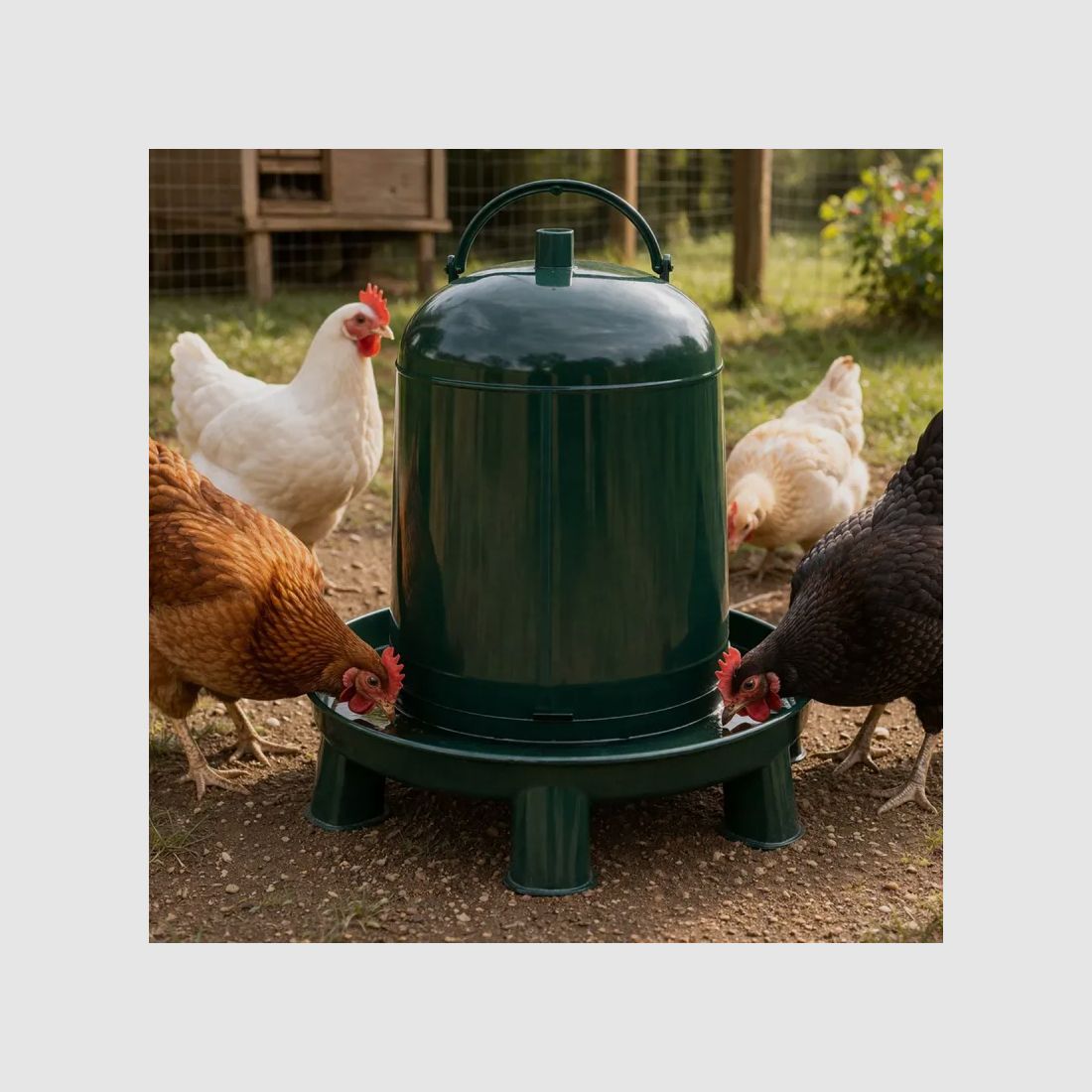 Graduated water trough recycled plastic 10 L on legs, image 1 of 5