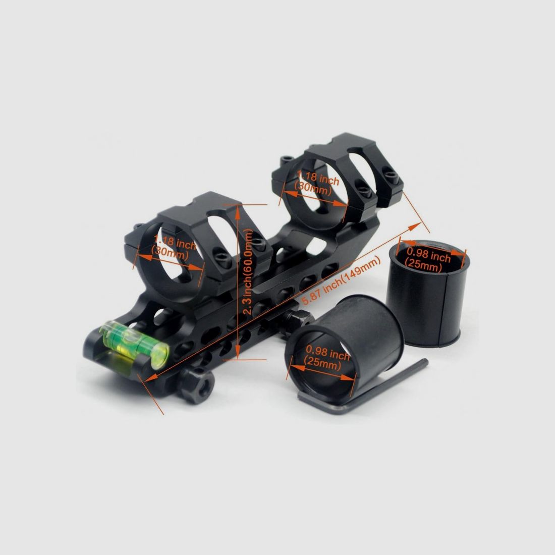 Montage Ringe für 25,4 / 30 mm Durchmesser / für 20 mm Picatinny Schiene