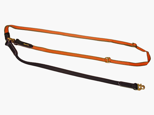 Grip dog leash 20 mm Orange shoulder leash