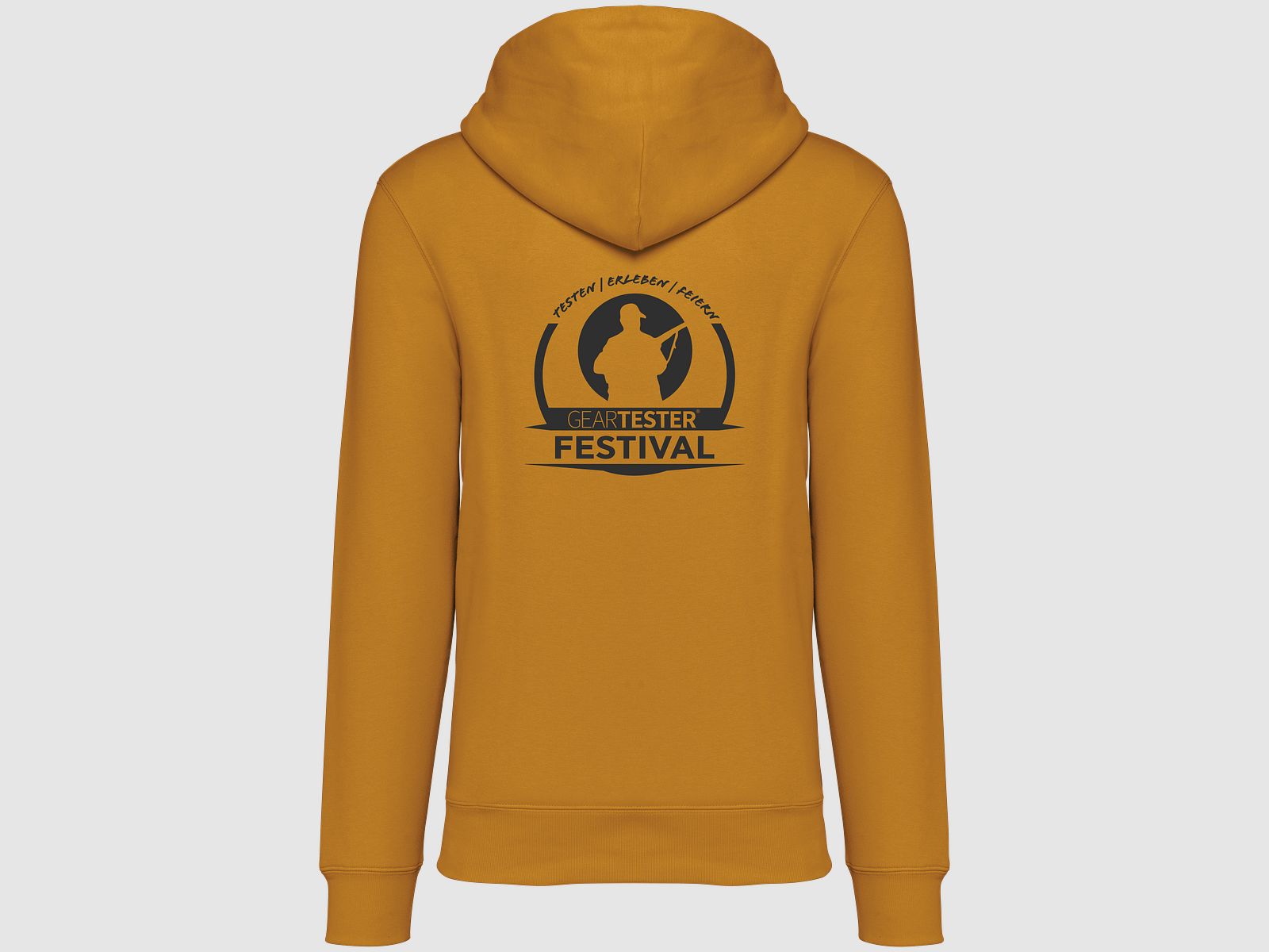 Geartester Festival Bio Hoodie, kleines Logo