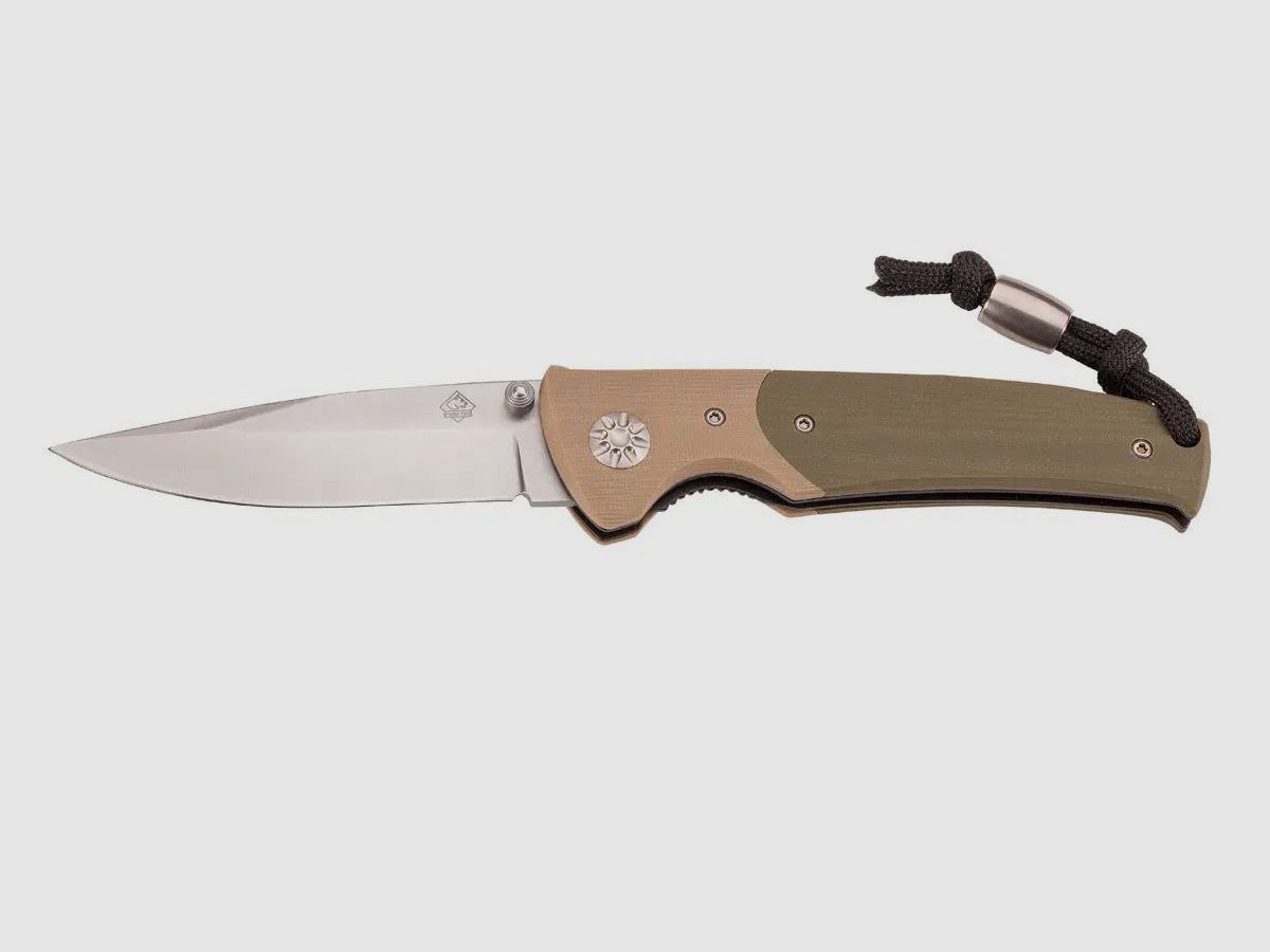 PUMA TEC Einhandmesser, G10 braun olive