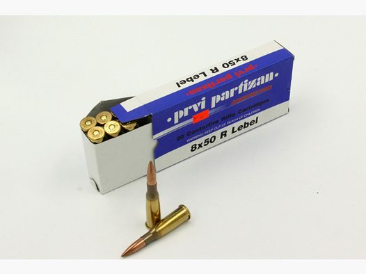 Prvi Partizan, 8 x 50 R Lebel, FMJ-BT, 200 gr., 20 pz.