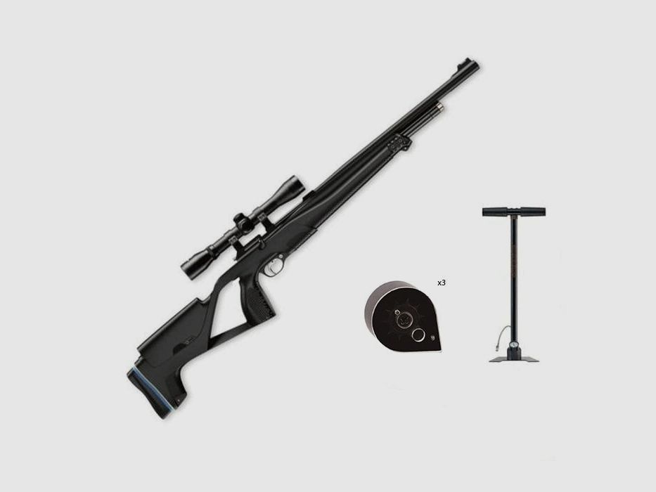 Super Promo PCP-Geweer Stoeger XM1 en Richtkijker 4x32 - Kal. 4,5, afbeelding 1 van 8
