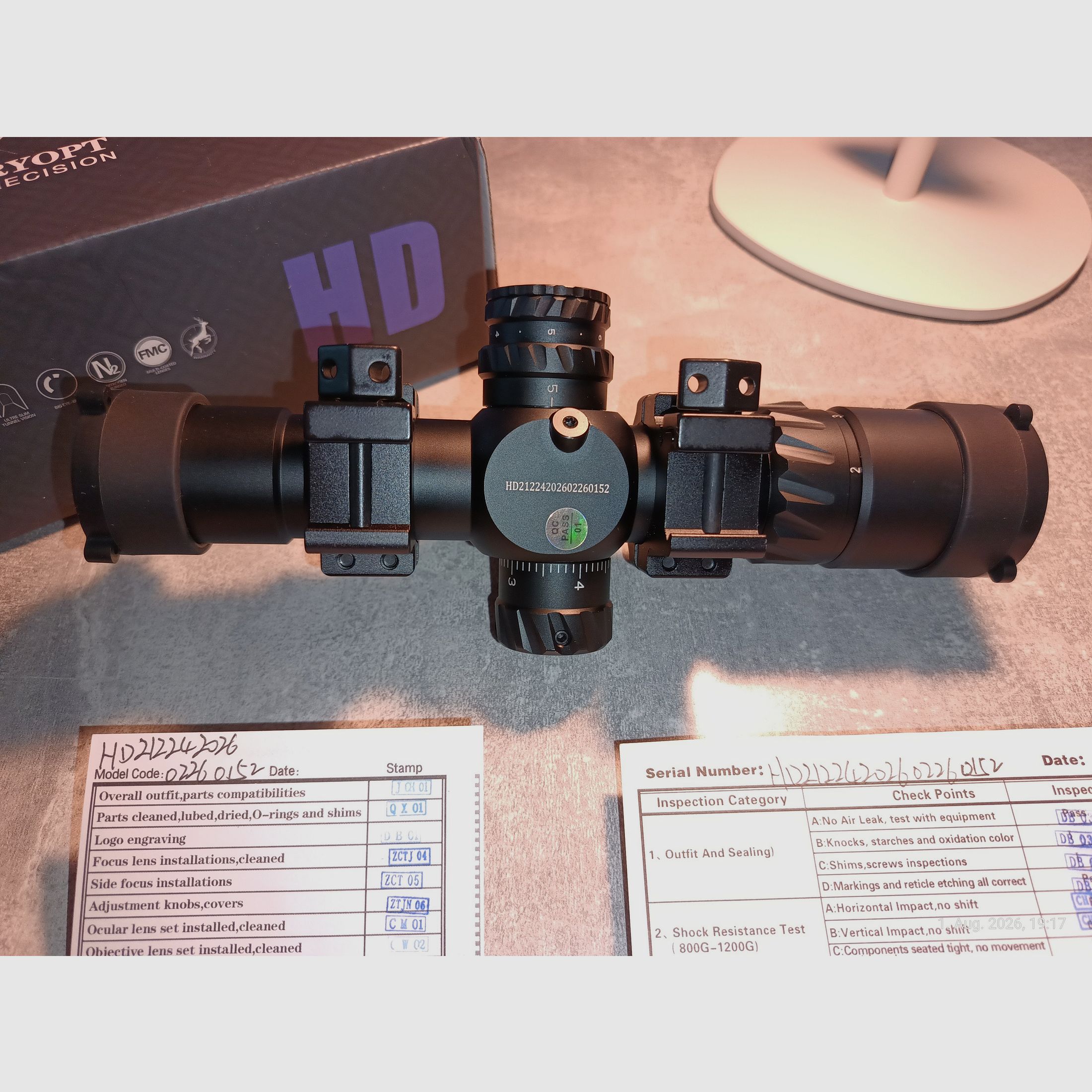 Discovery Optics HD 2-12x24 FFP z szybkozłączkami UTG