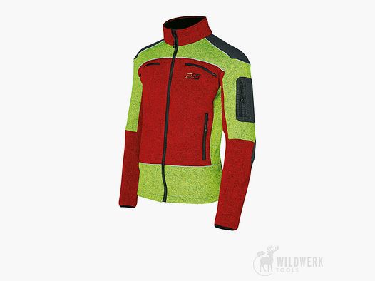 PSS X-treme Arctic Chaqueta de Forro Polar, rojo/amarillo neón